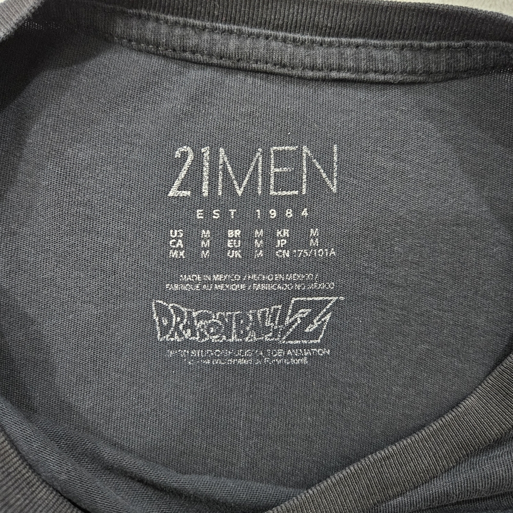 21men Dragon Ball Z Graphic T-Shirt in Black Men’s Size M - Picture 3 of 6